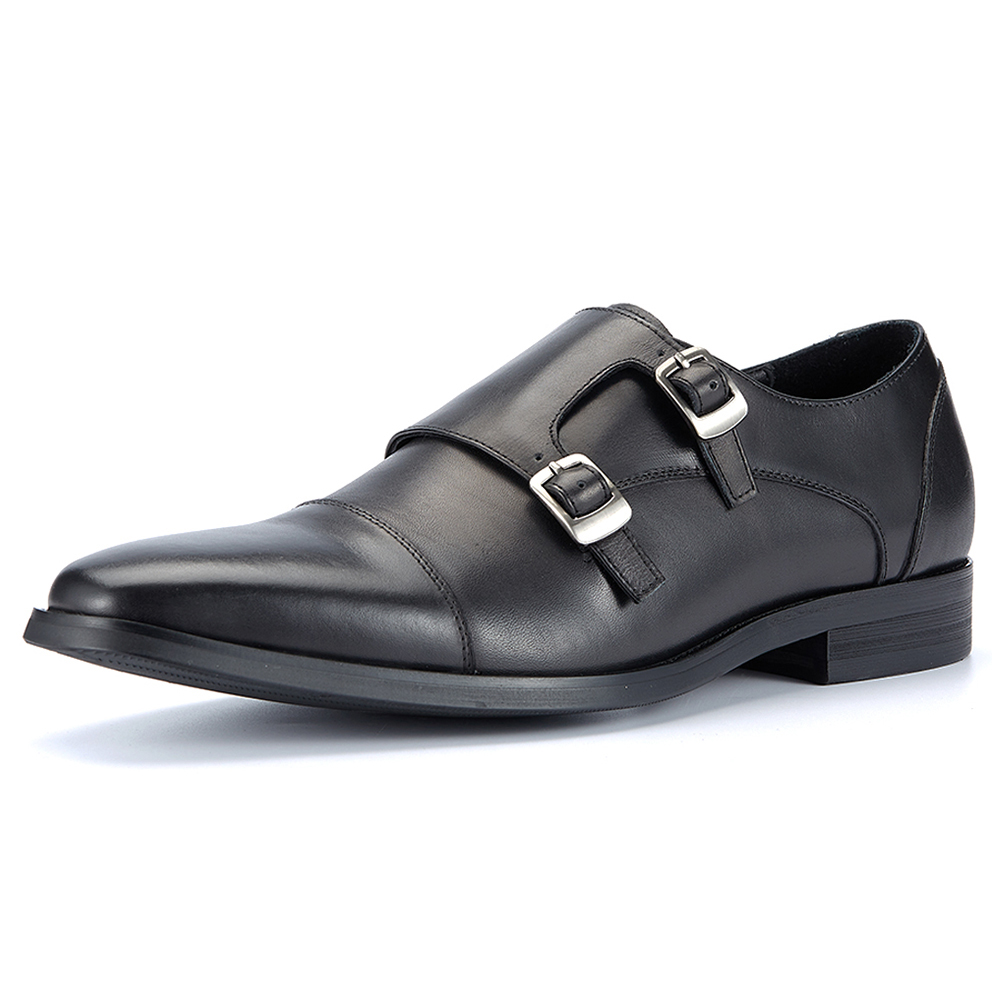 Monk Strap Shoe - 남성용 몽크 스트랩 정장 가죽 슬립온