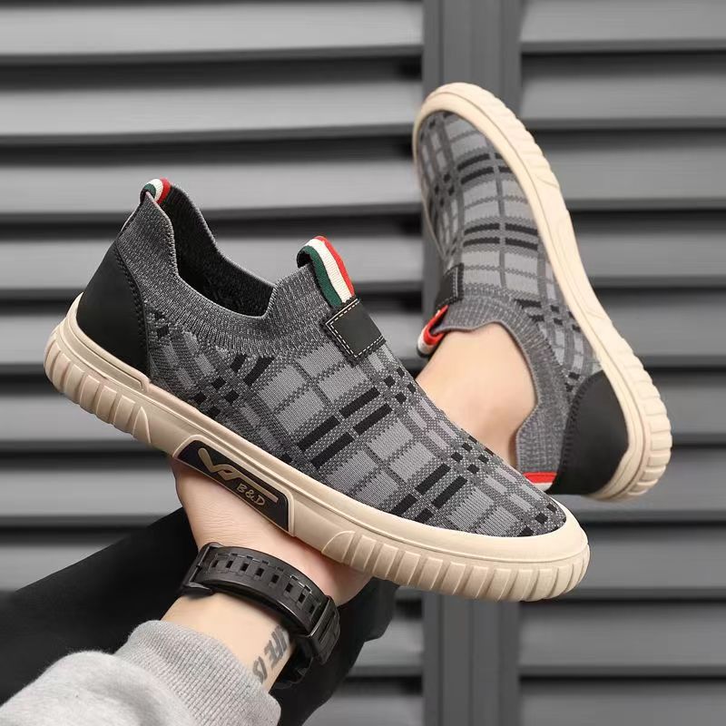 Men'S Shoes Low Top - 남성 슬립온 양말 신발 통기성 좋은
