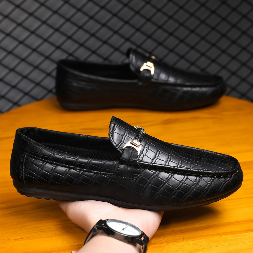 Men'S Shoes Brogues - 남성용 클래식 소셜 가죽 신발 가죽