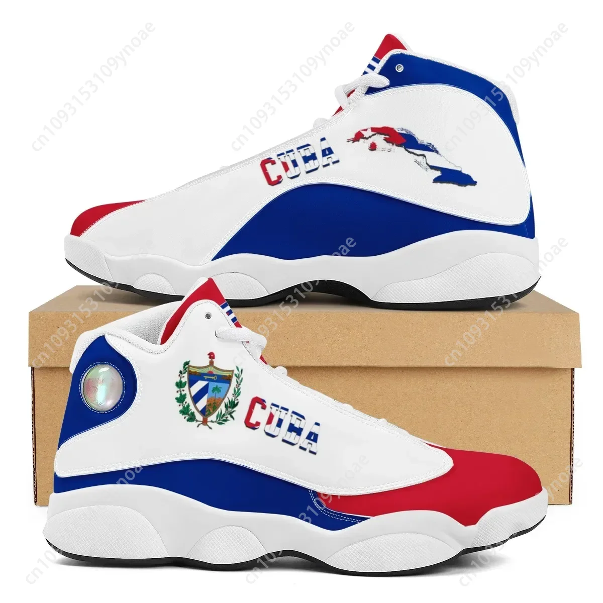 Men'S Shoes For Tennis - 쿠바 국기 인쇄 멋진 남자 농구