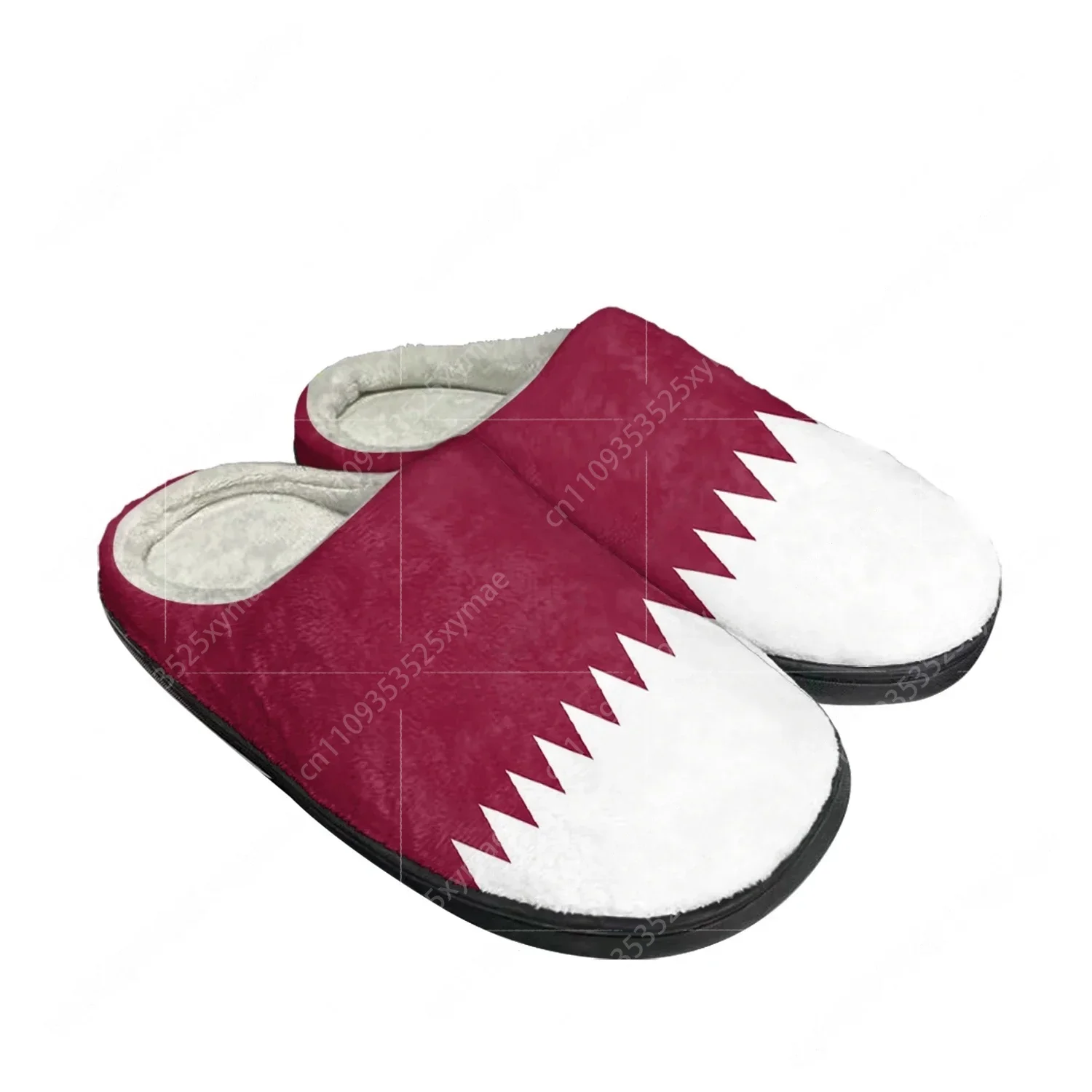 Men Shoes Qatar - 카타르 국기 홈 코튼 맞춤 슬리퍼