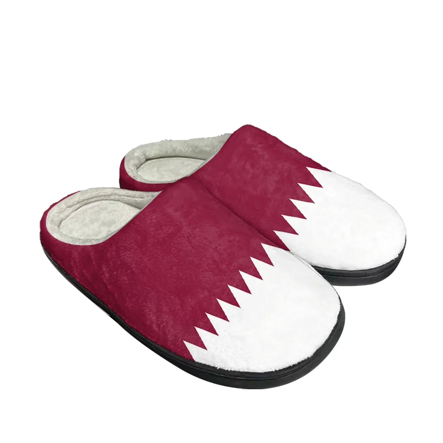 Men Shoes Qatar - 카타르 국기 홈 코튼 맞춤 슬리퍼