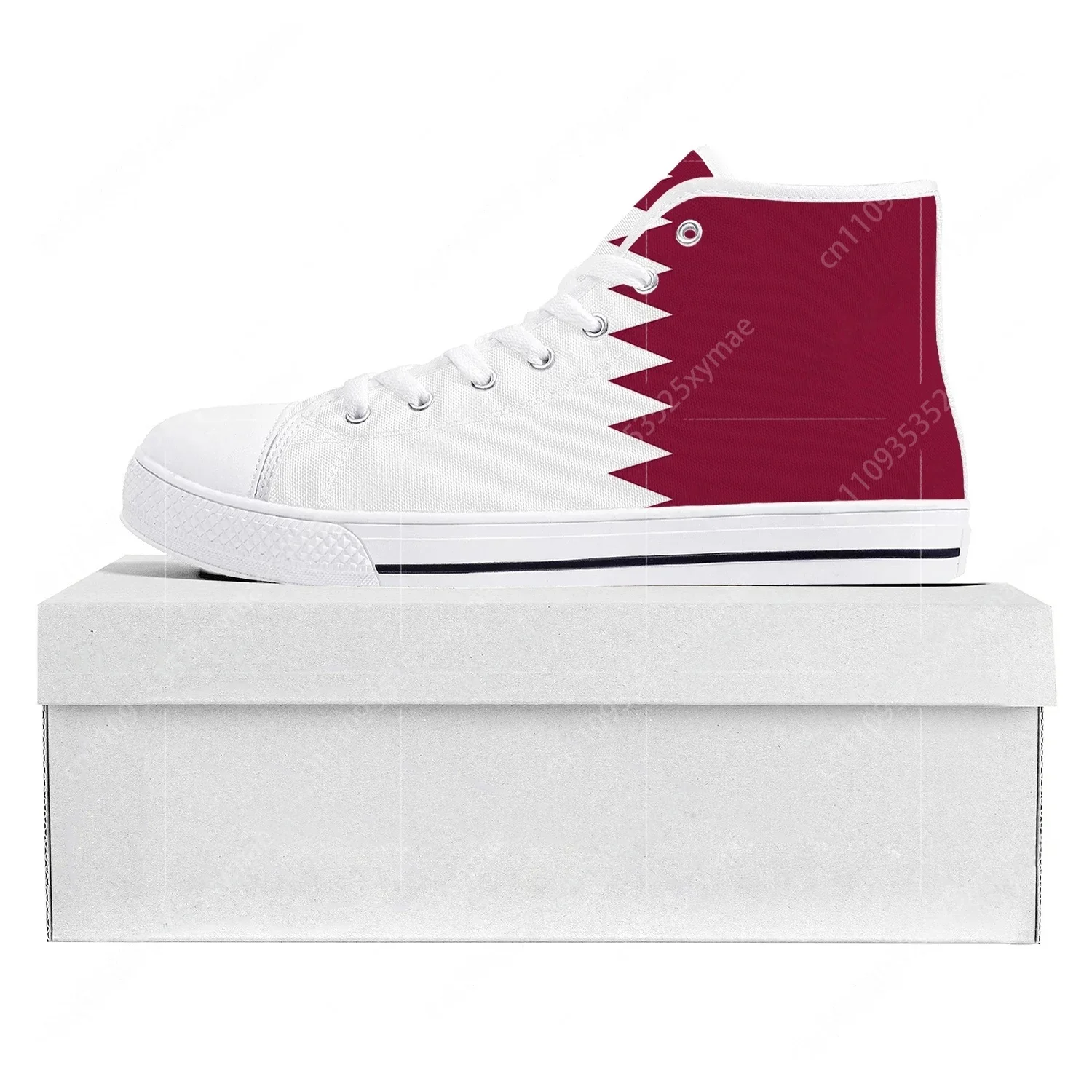 Men Shoes Qatar - 카타르 국기 하이탑 고품질 스니커즈 남성