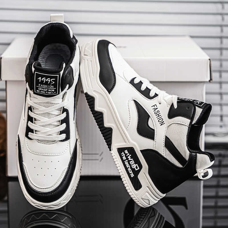 Men Shoes Name - 라운드 풋 일반 가죽 스포츠 신발