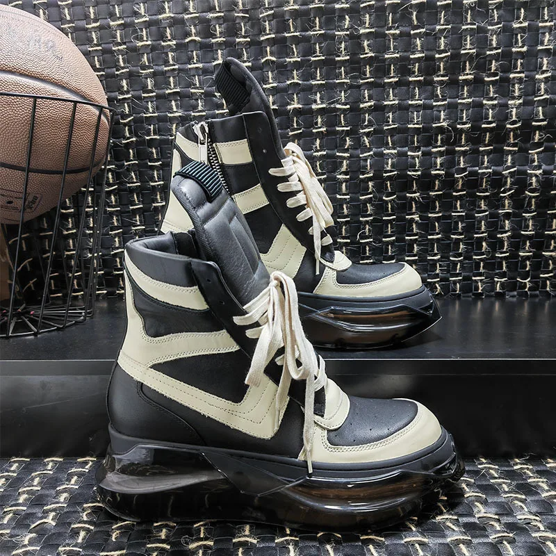남녀 공용 부츠 앵클 진짜 가죽 모터사이클 신발 플랫폼 - Men'S Shoes For Sale 리뷰 및 가격