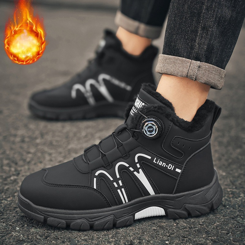패션 플러시 남성용 하이탑 부츠 캐주얼 플랫폼 모터사이 - Men'S Shoes Low Top 리뷰 및 가격