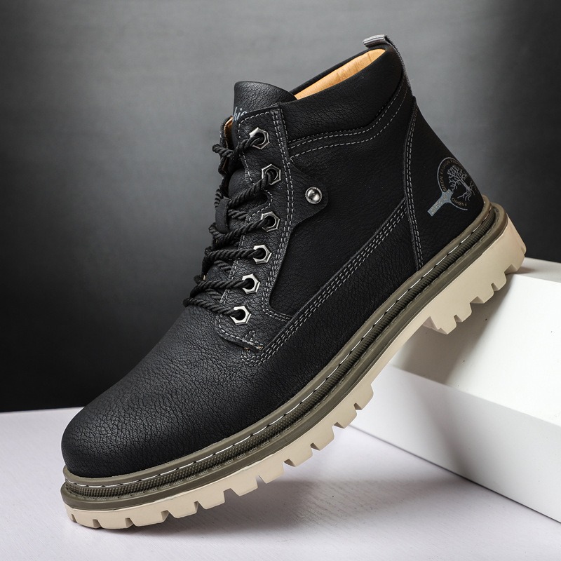 남성용 부츠 하이탑 캐주얼 신발 가을 겨울 레트로 방수 - Men'S Shoes Low Top 리뷰 및 가격