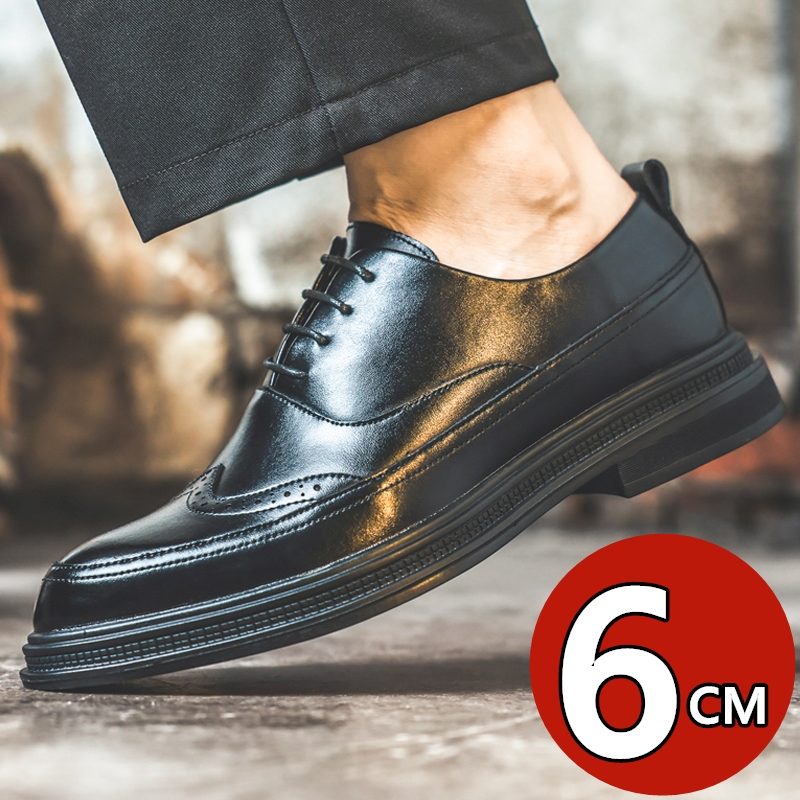 남성 키높이 가죽 구두 비즈니스 정장 레이스업 옥스퍼드 - Men'S Shoes Brogues 리뷰 및 가격