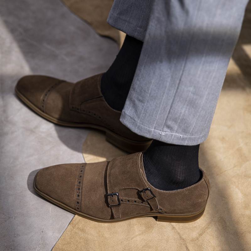 남성용 천연 가죽 원피스 신발, 더블 버클 몽크 스트랩 - Monk Strap Shoe 리뷰 및 가격