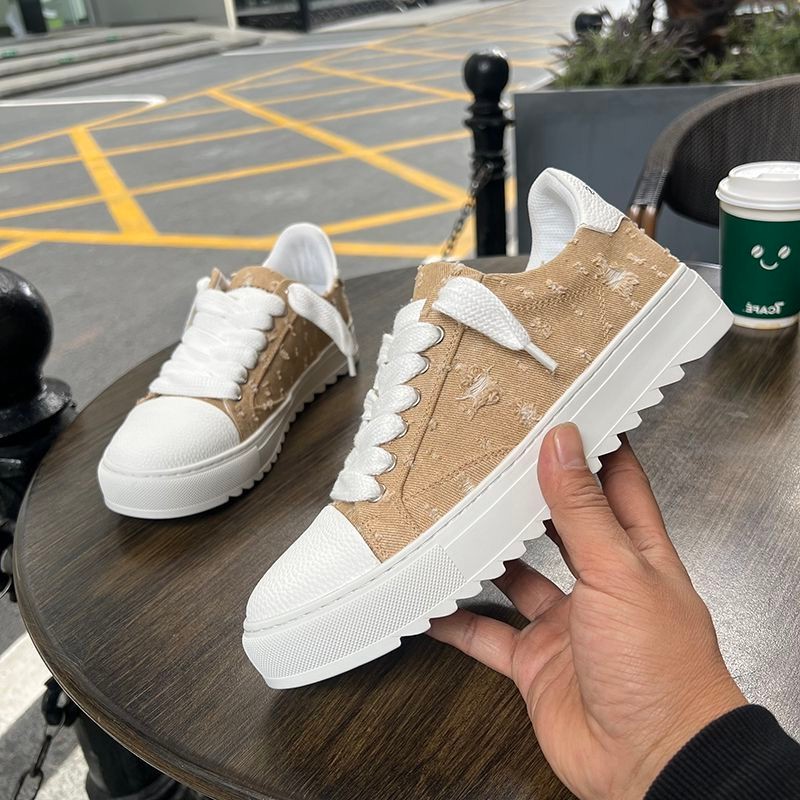 남성용 로우탑 패션 트렌드 다용도 캔버스화 데님 플랫폼 - Men'S Shoes Low Top 리뷰 및 가격