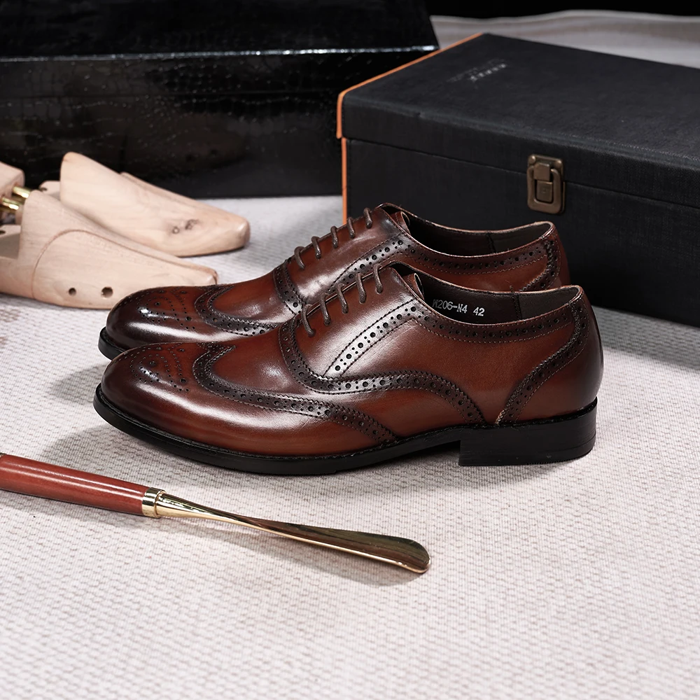 Brogue 스타일 남성용 옥스포드 정품 가죽 클래식  - Monk Strap Shoe 리뷰 및 가격