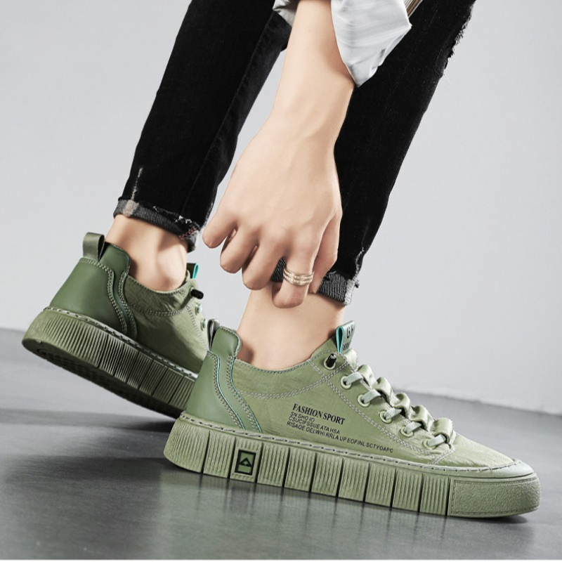 남성용 청키솔 로우탑 캔버스 스니커즈 통기성 메쉬 레이 - Men'S Shoes Low Top 리뷰 및 가격