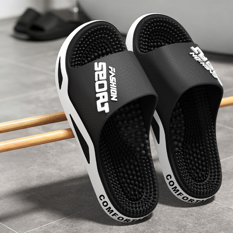새로운 남성 슬리퍼 마사지 슬리퍼 여름 플랫 패션 플립 - Men'S Shoes For Sale 리뷰 및 가격