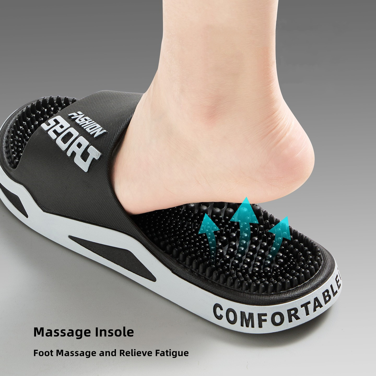 새로운 남성 슬리퍼 마사지 슬리퍼 여름 플랫 패션 플립 - Men'S Shoes For Sale 리뷰 및 가격