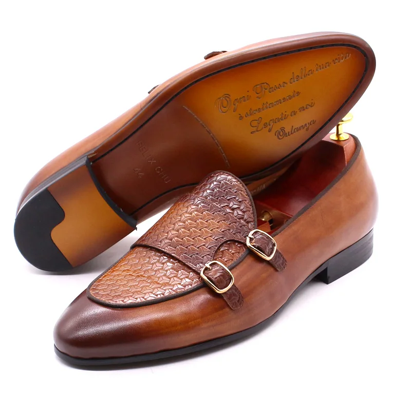 남성 정품 가죽 로퍼 금속 버클 스님 신발 캐주얼 비즈 - Monk Strap Shoe 리뷰 및 가격