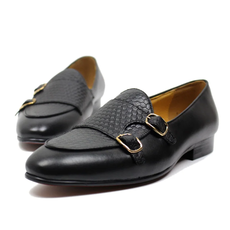 남성 정품 가죽 로퍼 금속 버클 스님 신발 캐주얼 비즈 - Monk Strap Shoe 리뷰 및 가격