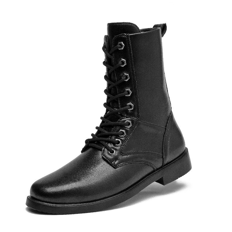 하이탑 가죽 부츠 아웃도어 전술 전투 부츠 남성용 보안 - Men'S Shoes Low Top 리뷰 및 가격