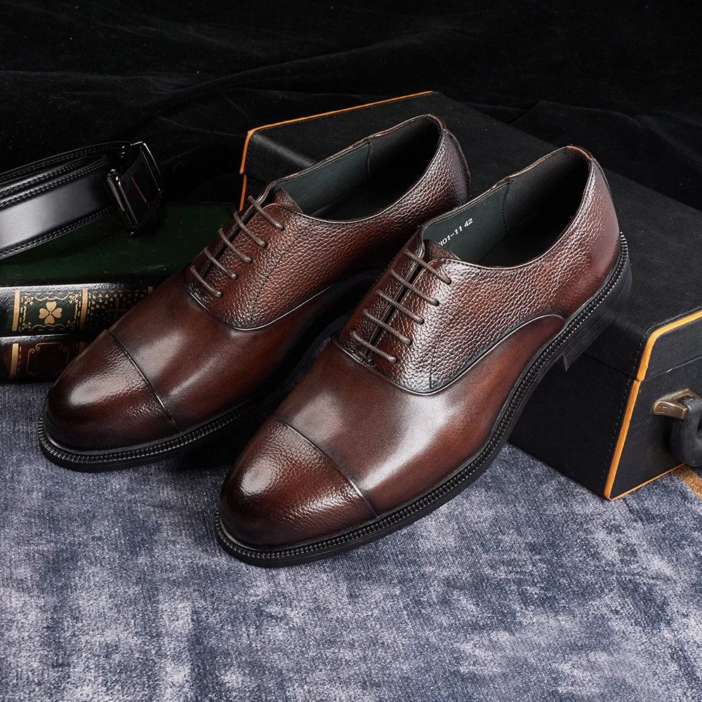 2025 남성 이탈리아 스타일 수제 정품 소가죽 옥스퍼 - Monk Strap Shoe 리뷰 및 가격