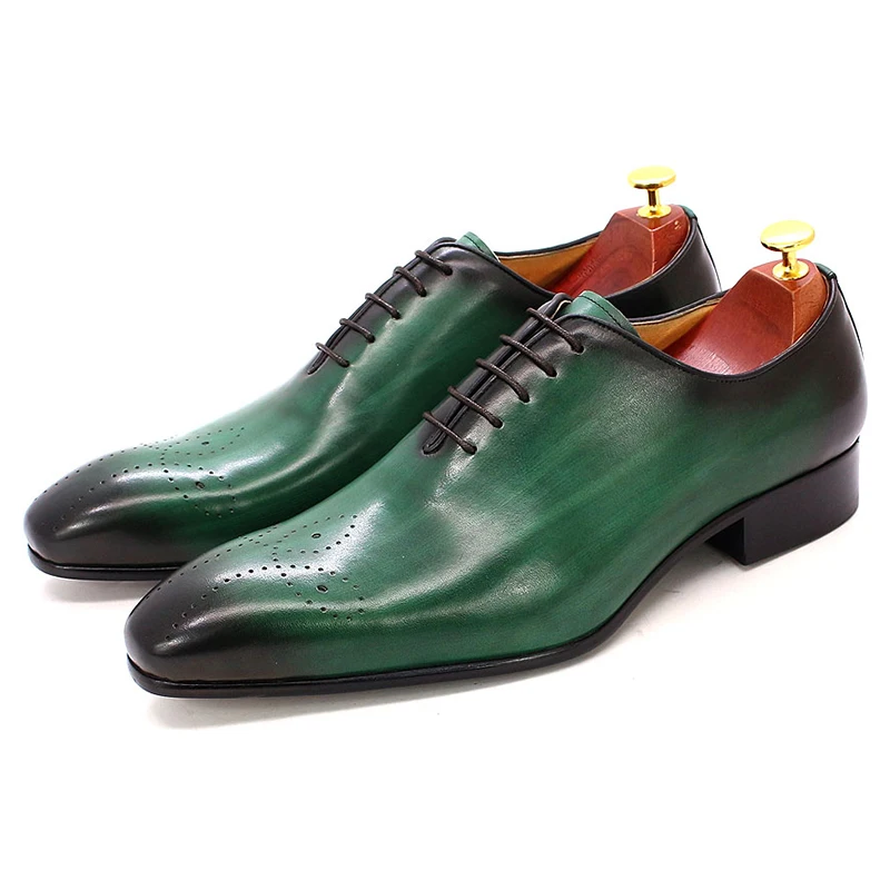 남성용 옥스퍼드 정품 가죽 신발, 홀컷 패션 포인티드  - Monk Strap Shoe 리뷰 및 가격