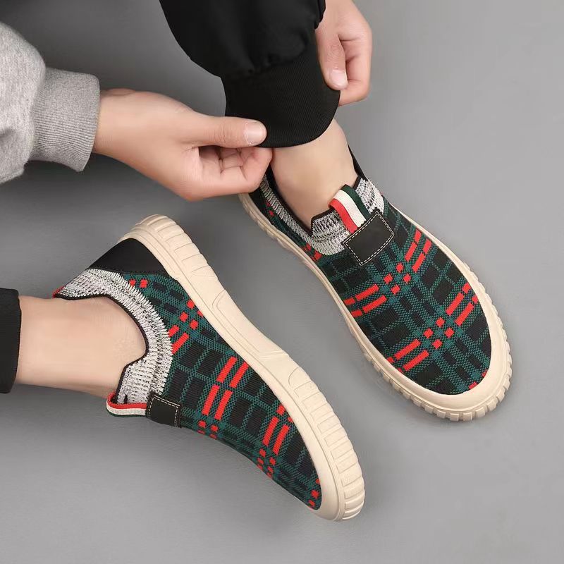 남성 슬립온 양말 신발 통기성 좋은 편안한 에어 메쉬  - Men'S Shoes Low Top 리뷰 및 가격