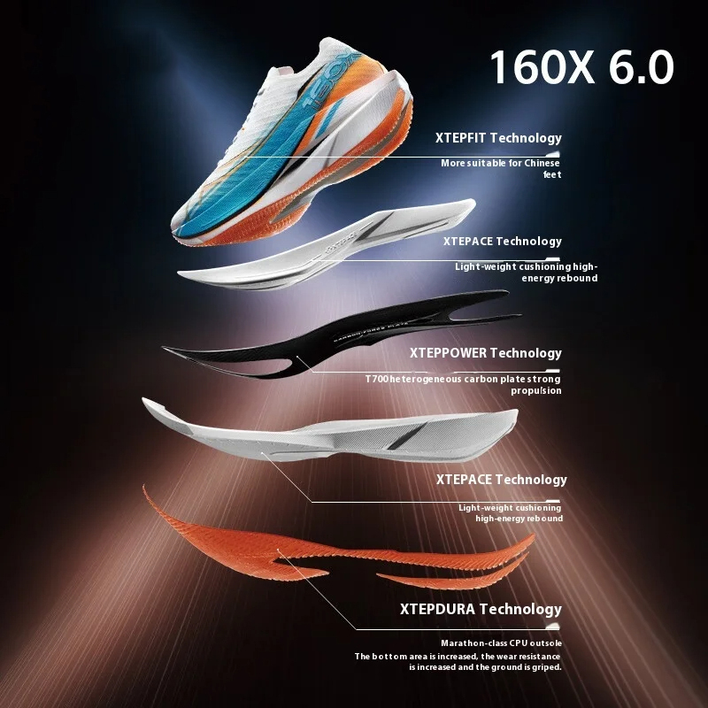 Xtep 160X 6.0 운동화 전문 마라톤 PB 카본 - Men'S Xtep Shoes 리뷰 및 가격