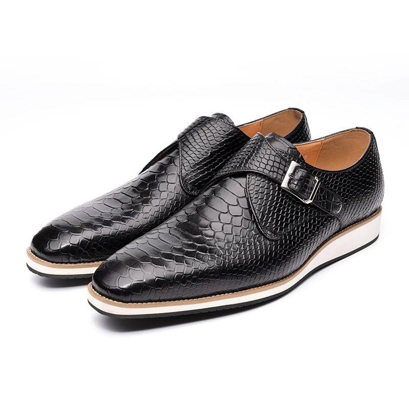 고품질 남성 캐주얼 신발 수제 정품 가죽 통기성 신발  - Monk Strap Shoe 리뷰 및 가격