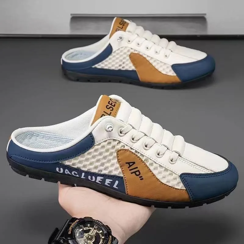 남성 패션 소프트 솔 하프 슬리퍼 여름 남성 트렌디 바 - Men'S Shoes With Support 리뷰 및 가격