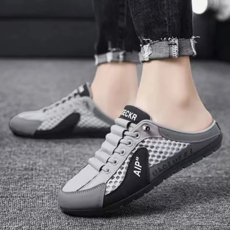 남성 패션 소프트 솔 하프 슬리퍼 여름 남성 트렌디 바 - Men'S Shoes With Support 리뷰 및 가격