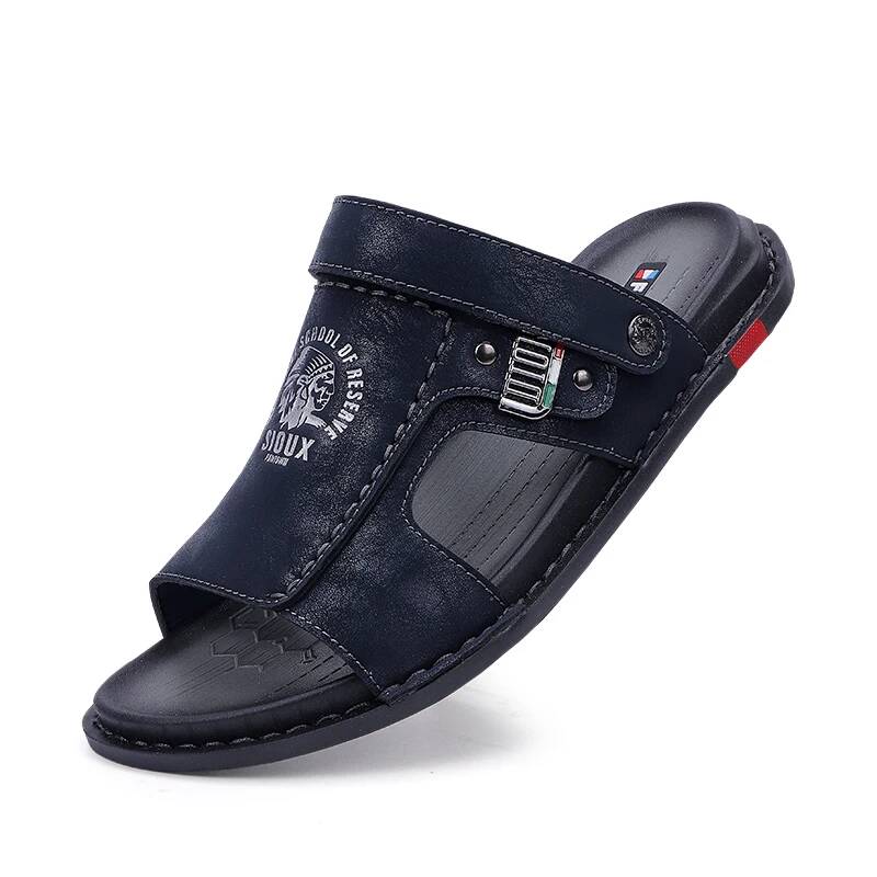 남성 여름 가죽 슬라이드 샌들 클래식 로마 신발 슬리퍼 - Men Shoes Classic 리뷰 및 가격