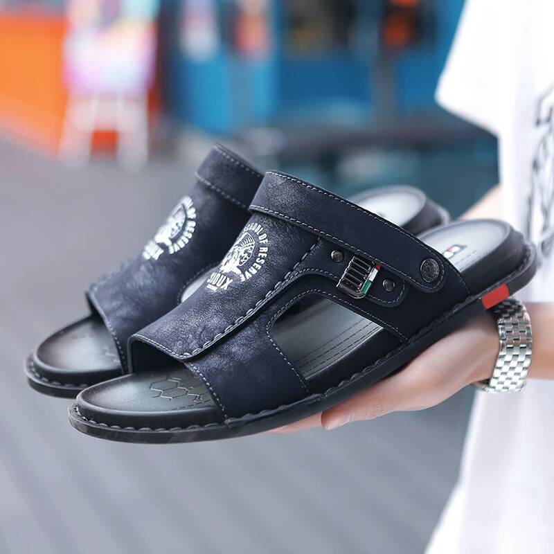남성 여름 가죽 슬라이드 샌들 클래식 로마 신발 슬리퍼 - Men Shoes Classic 리뷰 및 가격