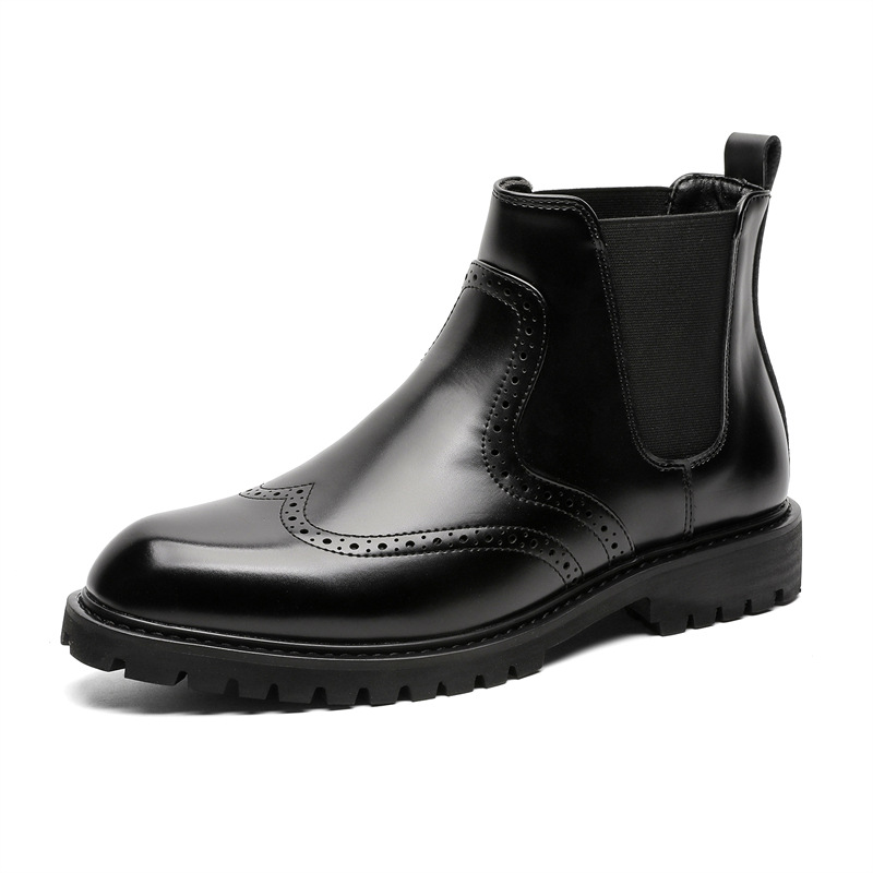 빅 사이즈 남성 패션 파티 프롬 첼시 부츠 슬립온 카빙 - Men'S Shoes Brogues 리뷰 및 가격