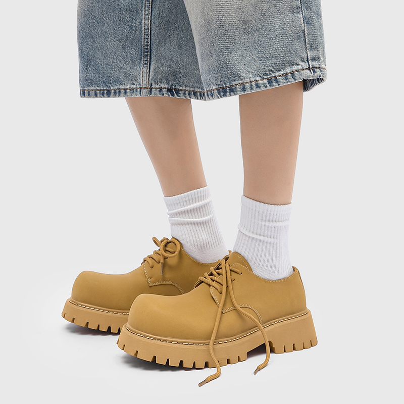 남성용 봄 가을 두꺼운 밑창 루바브 신발 통기성 무광  - Men Shoes Classic 리뷰 및 가격