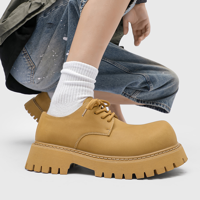 남성용 봄 가을 두꺼운 밑창 루바브 신발 통기성 무광  - Men Shoes Classic 리뷰 및 가격