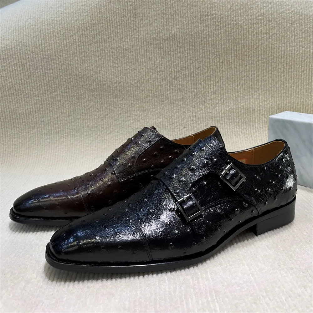 남자의 지적 파이썬 패턴 정품 가죽 스님 신발 비즈니스 - Monk Strap Shoe 리뷰 및 가격