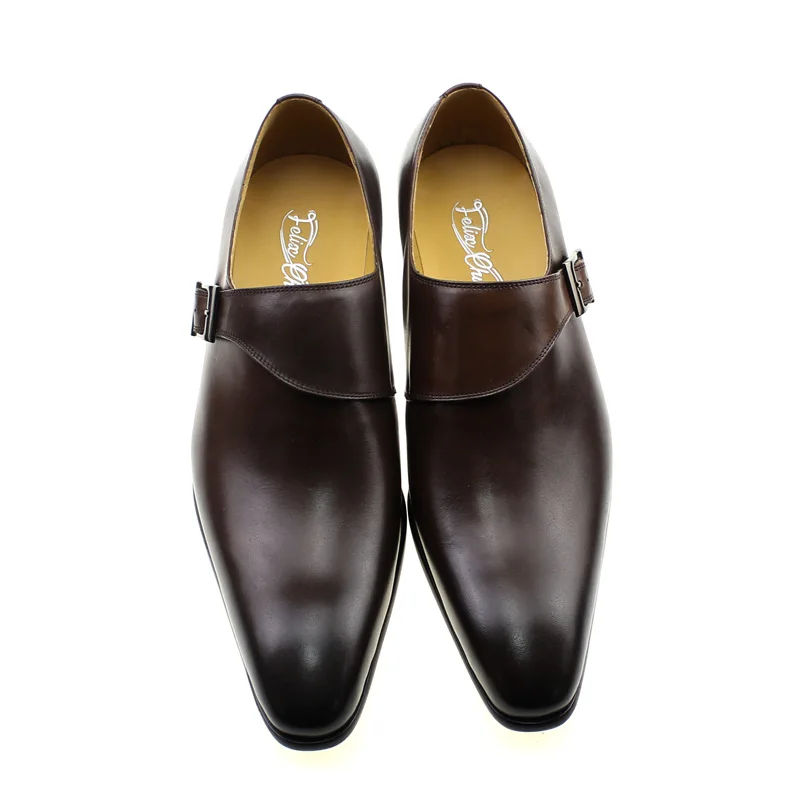 남자 정품 가죽 스님 스트랩 드레스 신발 2025 봄  - Monk Strap Shoe 리뷰 및 가격
