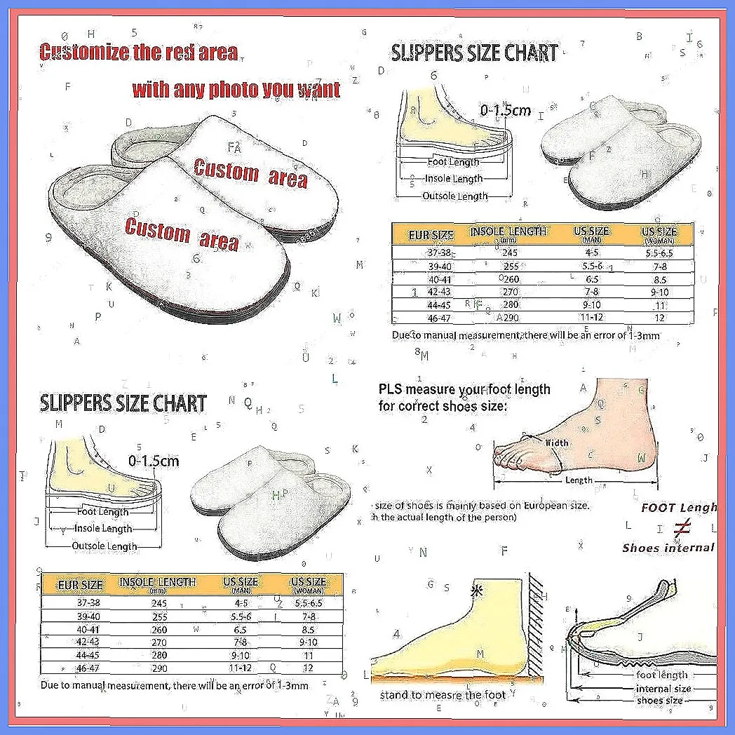 남녀공용 맞춤형 개인화 슬리퍼, 이름이 새겨진 따뜻한  - Men Shoes Name 리뷰 및 가격