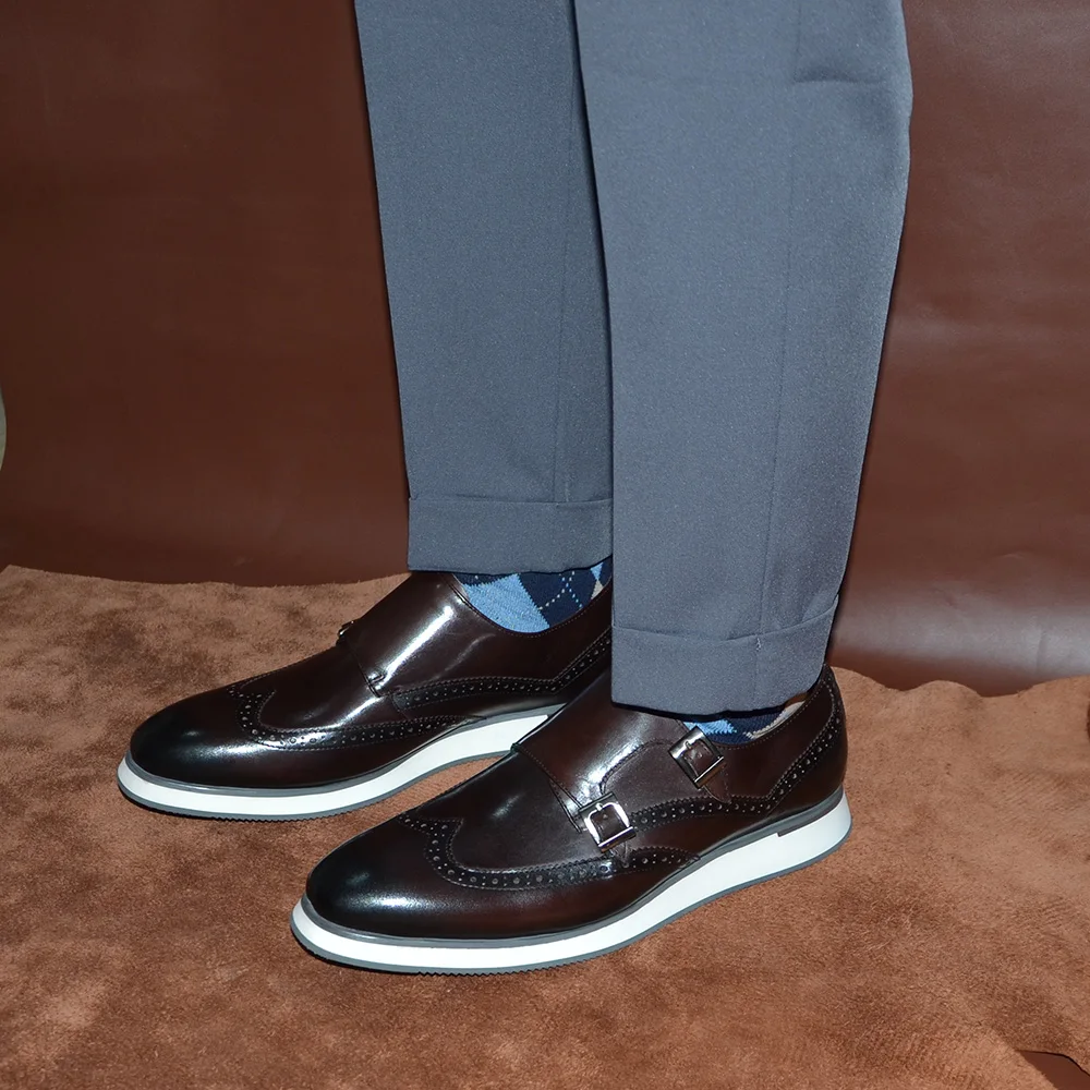 유럽 명품 남성 스니커즈 천연 가죽 몽크 스트랩 더블  - Monk Strap Shoe 리뷰 및 가격