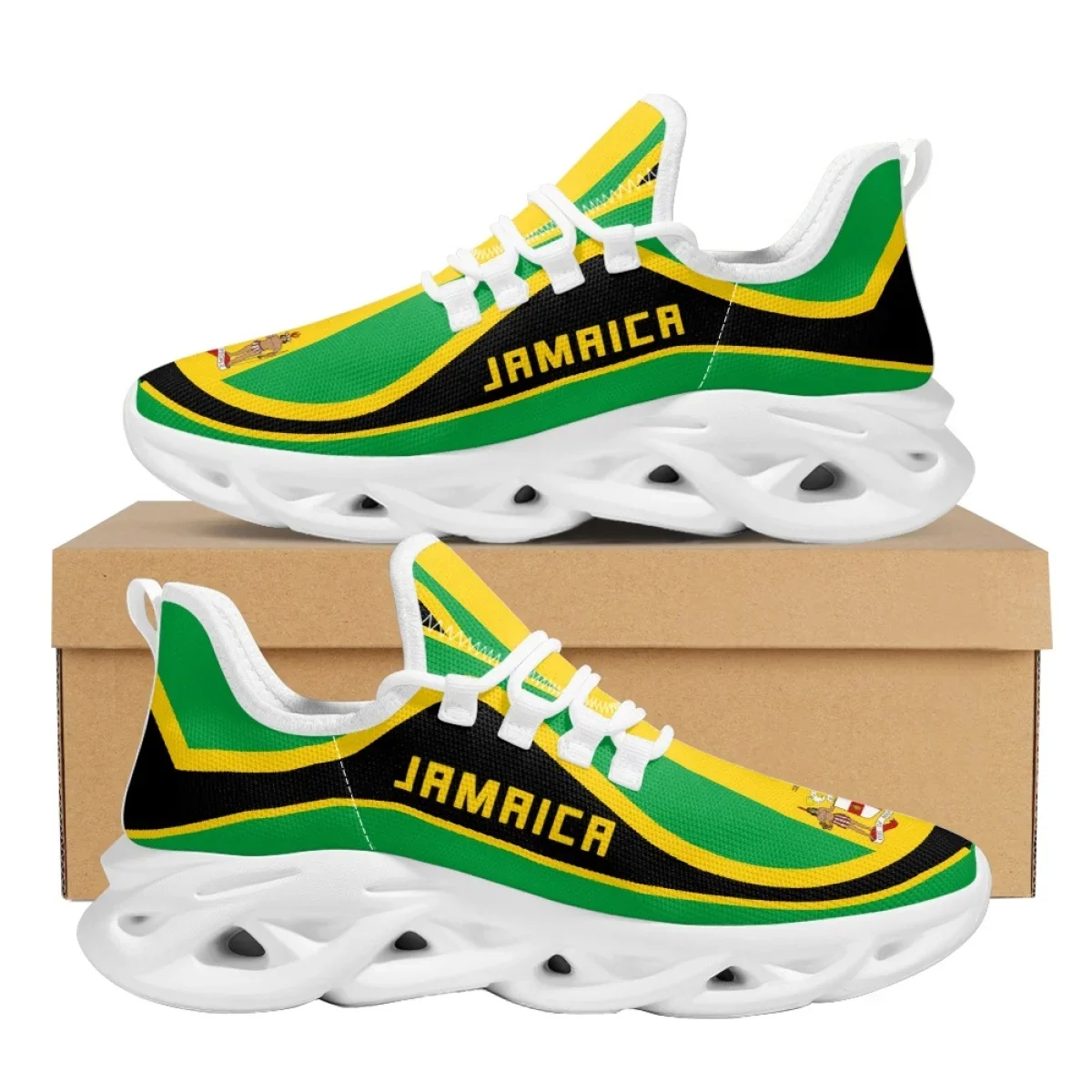 자메이카 국기 패턴 경량 레이스업 메쉬 슈즈 (여성/남 - Men Shoes Name 리뷰 및 가격