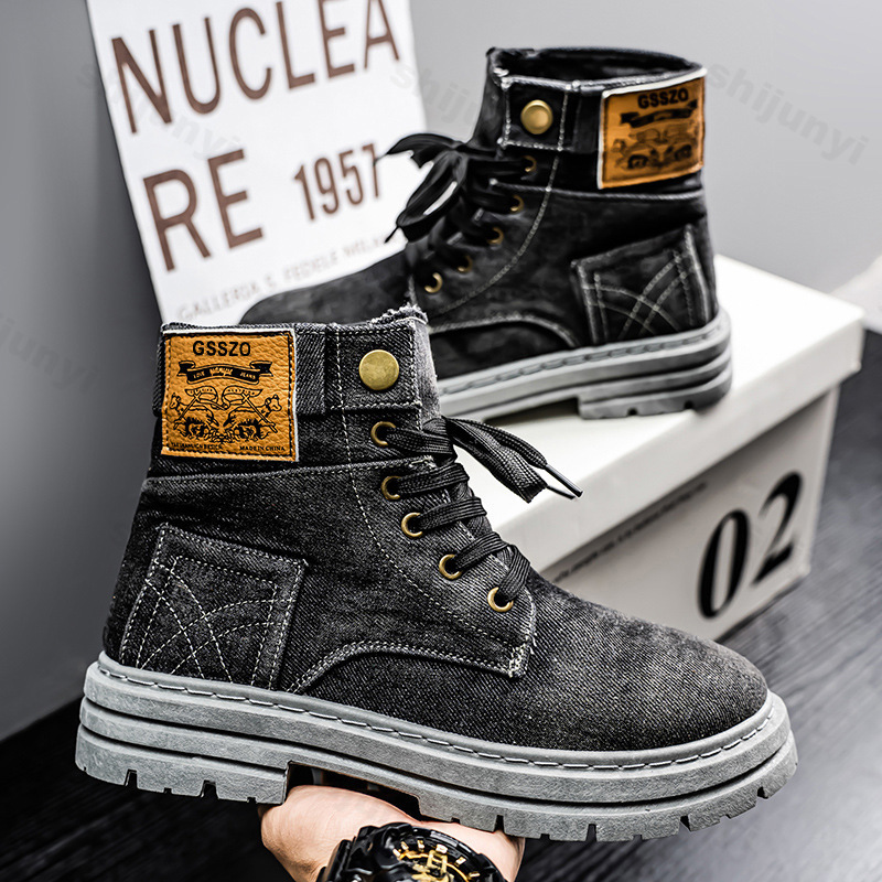 남성 레트로 캔버스 부츠 2025 트렌디 워킹 슈즈 하 - Men'S Shoes Low Top 리뷰 및 가격