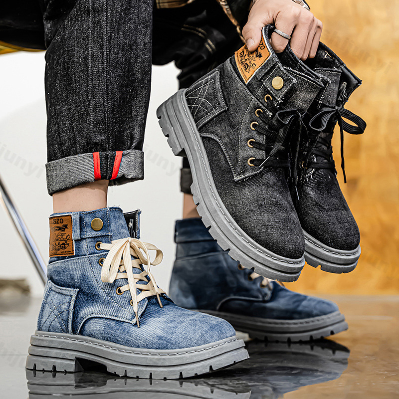 남성 레트로 캔버스 부츠 2025 트렌디 워킹 슈즈 하 - Men'S Shoes Low Top 리뷰 및 가격