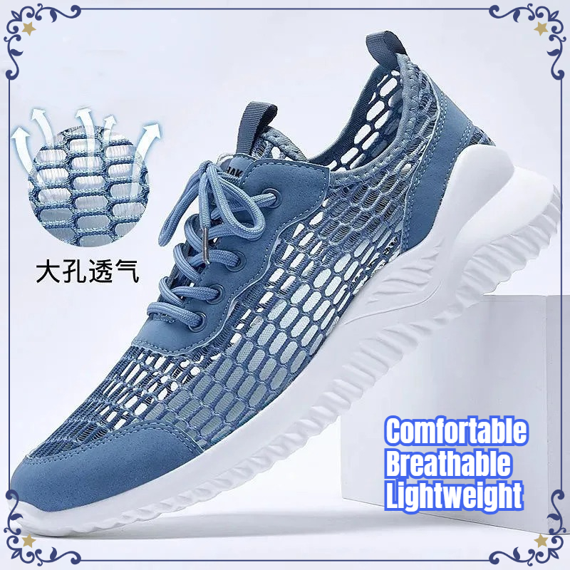 새로운 여름 남성 속이 빈 메쉬 신발 통기성 경량 캐주 - Men'S Shoes Brogues 리뷰 및 가격