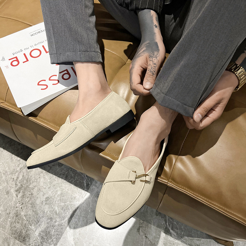 새로운 남성 트렌디 지적 스웨이드 스님 스트랩 옥스포드 - Monk Strap Shoe 리뷰 및 가격