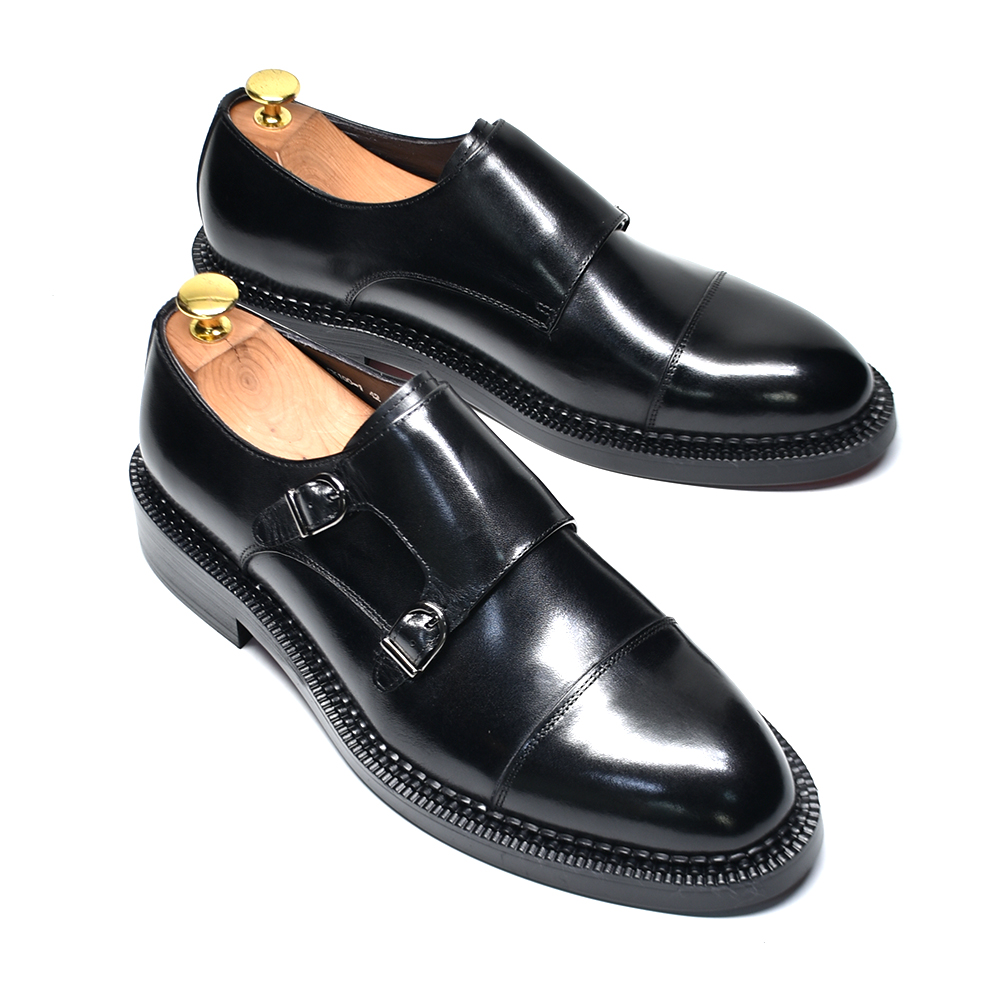 럭셔리 천연 가죽 남성 웨딩 드레스 슈즈 버클 몽크 스 - Monk Strap Shoe 리뷰 및 가격