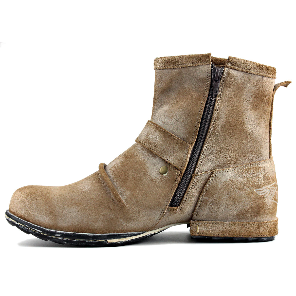 남성용 발목 부츠 카우보이 처카 부츠 지퍼업 오토바이  - Men'S Shoes Zone 리뷰 및 가격